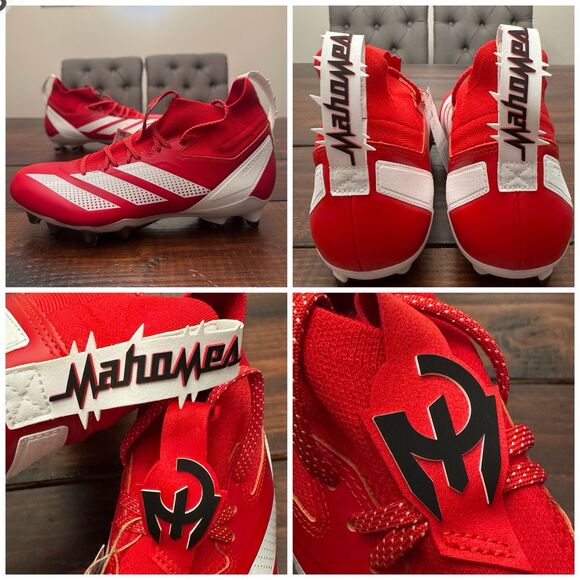 Adidas Adizero Impact + Patrick Mahomes PE Chiefs Football Cleats - Picture 1 of 12